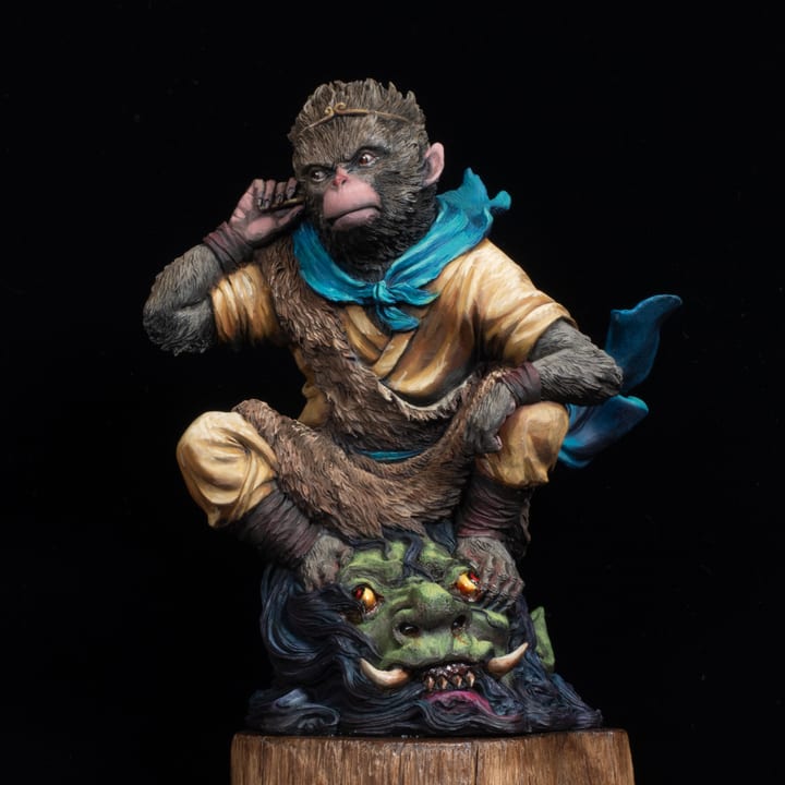 Wukong, painted miniature